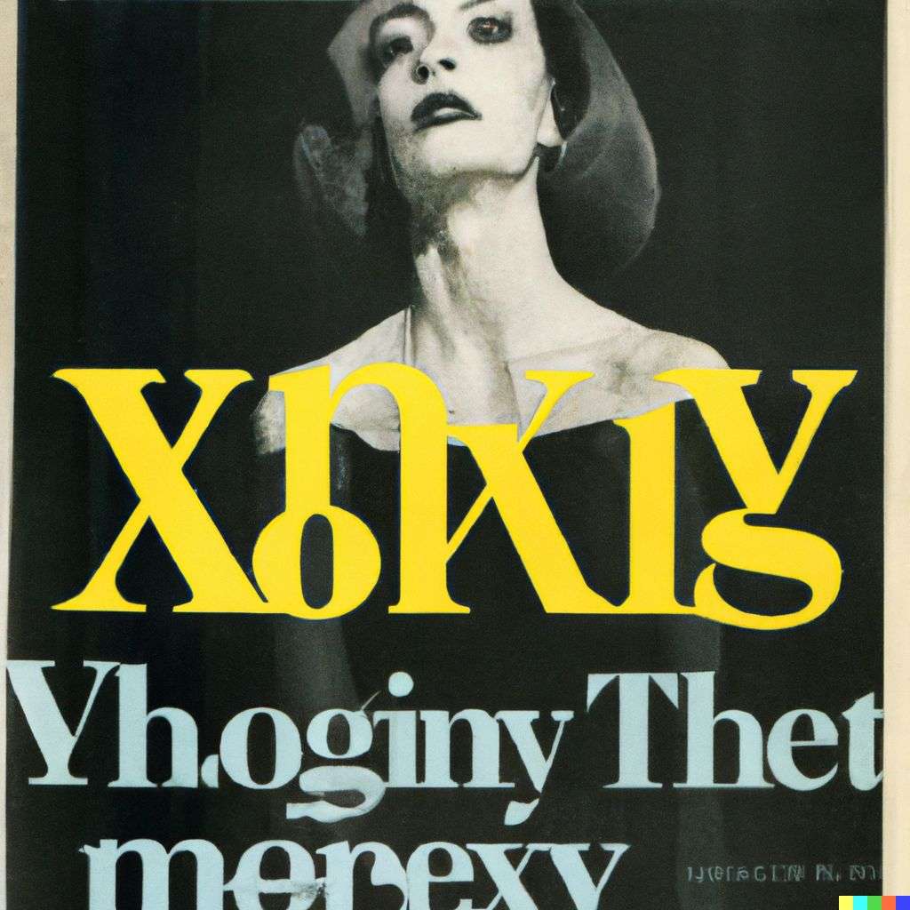 a representation of anxiety, front cover of Vogue, 1980